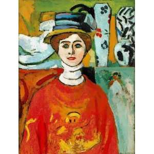  Oil Painting The Girl with Green Eyes Henri Matisse Hand 