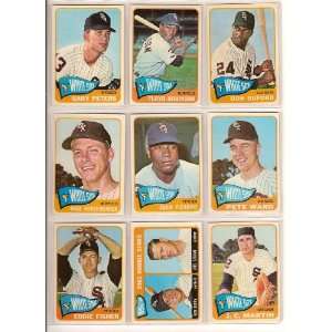  Chicago White Sox 1965 Topps Baseball Team Lot (19 