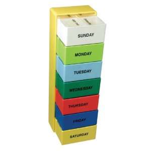  The Seven Day Color Deep Capacity Pill Box Health 
