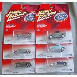    Johnny Lightning Retro Rods SIX CAR COMPLETE SET Toys & Games