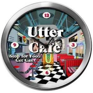  UTTER 14 Inch Cafe Metal Clock Quartz Movement Kitchen 