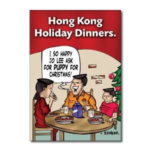  Hong Kong Funny Merry Christmas Greeting Card Office 
