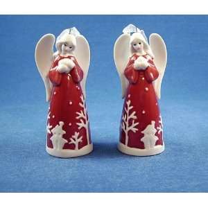  Set of 2 Angel Ornaments, 3.75 inches tall, Snow Country 