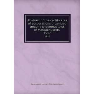  Abstract of the certificates of corporations organized 