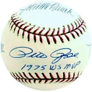   Morgan Autographed Baseball   Pete Rose Tony Perez