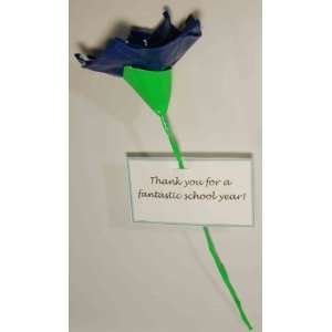   Single Blue Flower   Gift for Male Teacher   End of School Year Gift