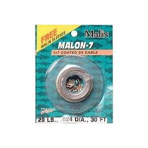  30FT NYLON COATED WIRE CLR 20#