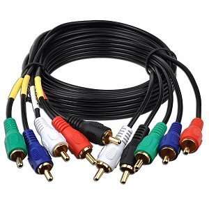  6 5 RCA (M) to 5 RCA (M) Component Video/Audio Cable w 