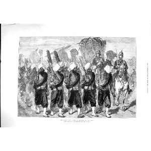    1878 Afghan War Punjaub Regiment Soldiers Marching