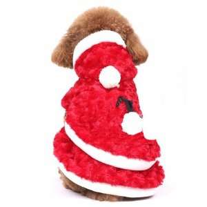 PuppyDog Soft Christmas Red Party Coat, Pet Supplies, Christmas Gift 