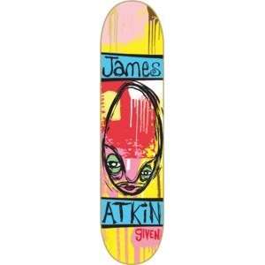   James Atkin Paint Skateboard Deck   8.25 x 31.25