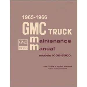  1965 1966 GMC Full Line Shop Service Repair Manual Book 