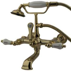 Princeton Brass PCC545T2 7 inches center wall mount clawfoot tub 