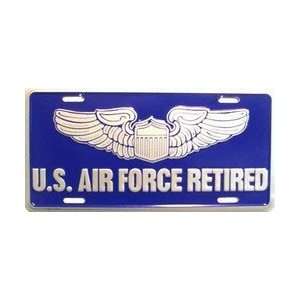    LP   114 US Air Force Retired License Plate   3334 Automotive