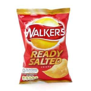  Walkers Ready Salted Crisps 34g 