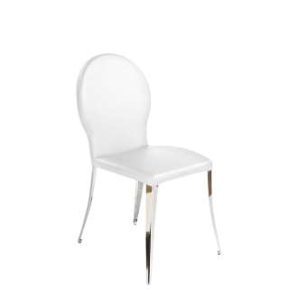 2Pack Farid Dining Chair in White.Chrome by Eurostyle  