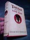 Tarzan and the Lion Man Edgar Rice Burroughs Inc HCDJ 1