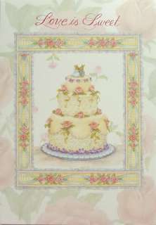 Susan Wheeler Holly Pond Hill Rabbit Wedding Cake Card  