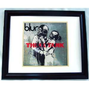  BLUR Autographed Framed Signed LP Flat 