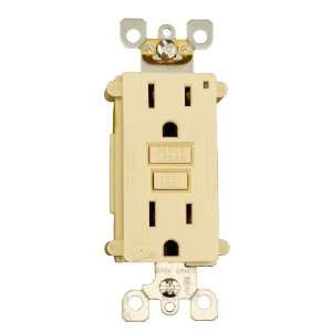 Leviton 7599 3I 15 Amp, 125 Monochromatic GFCI receptacle. Wall plate 