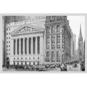  New York Stock Exchange 1911 28x42 Giclee on Canvas