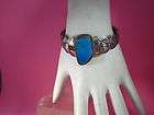   silver cuff signed bracelet blue $ 88 02  see suggestions