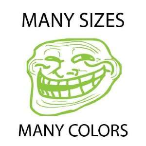   Lime Green   Troll Face Meme 4chan Custom Vinyl Decal 