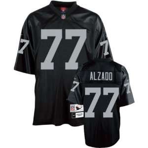  Oakland Raiders Lyle Alzado #77 Black Premier Throwback 