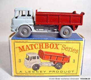 Matchbox RW 03B Bedford Tipper maroon fine grey wheels  