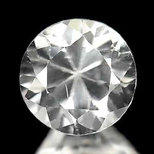 35 Ct. Round Diamond Cut Natural White Zircon Gemstone  