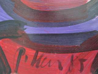 Peter Keil BLACK MAN Painting 1985 LISTED  