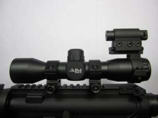 Mil Dot 4x32 Tactical Scope and Red Laser Sight Combo with FREE Scope 