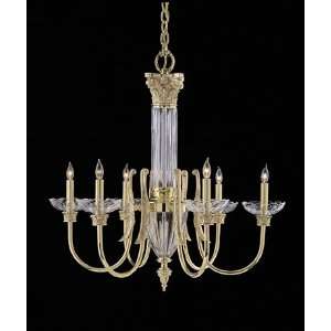  Nulco Lighting Chandeliers 4306 83 Aged Brass Crystal 