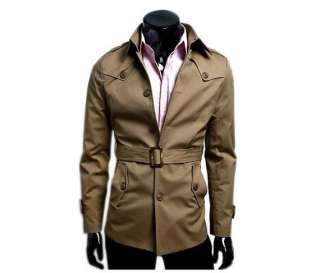 2011 New Mens Britain Hot Sale Trench Coat Khaki 0705  