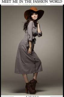  Women Long Style Dress Ladies Garment Girls Wind Coat #0711  