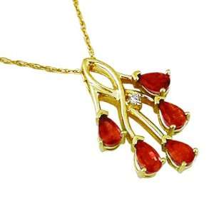  Jewelry Castle 15 101 YGN 14K Yellow Gold Diamond and Ruby 