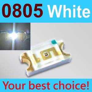 1000 Pcs SMD SMT 0805 Super bright White LED lamp light  