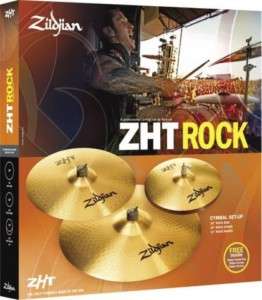 Zildjian ZHT Rock Cymbal Pack hi hats Crash Ride New  