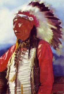 BLACK ELK CHIEF OF OGALALA SIOUX CEREMONIAL DRESS 1956  