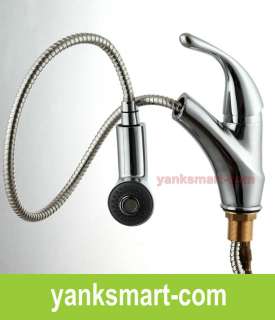 Chromed Pull out 1000mm Spout Spray Kitchen and Basin Mix Tap Faucet 