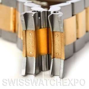 Mens 18k Yellow Gold Steel Rolex GMT Master II Watch 16713  