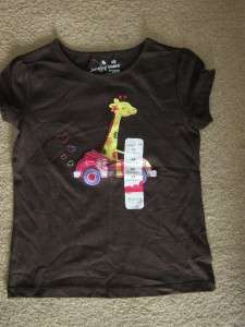 NWT Kohls 17$ This season Jumping Beans Short Sleeve Giraffe Plaid 