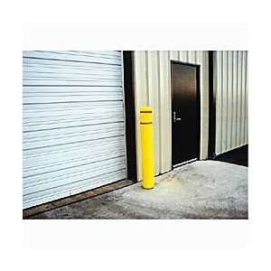   Poly Bollard Covers   Yellow with red stripe Industrial & Scientific