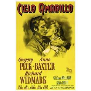  Yellow Sky (1948) 27 x 40 Movie Poster Argentine Style A 