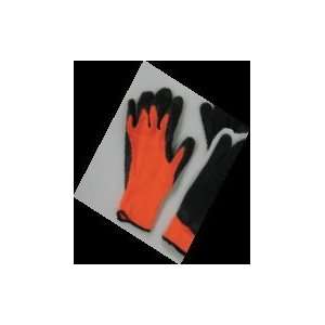 Safety Flag Fluorescent Orange Knit Gloves  Industrial 
