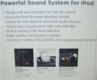Loud Portable Music Speaker System iPod Line Mic PA Amp  