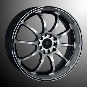    TRAKLite Stagger2 17X7 4X100/114 ET40 Matt Black Automotive