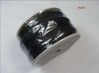 100 METERS 1MM THICK COTTON WAX BEADING CORD (BLACK)  