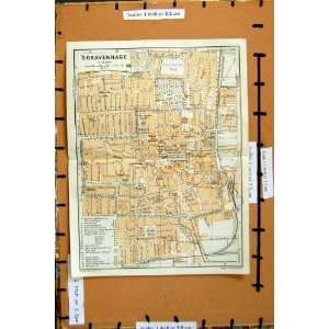  Map 1910 Street Plan Town S Gravenhage Netherlands