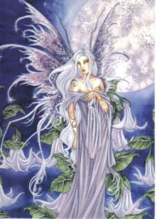 Amy Browns Night Blossom Fairy Art Postcard 2004 MINT  